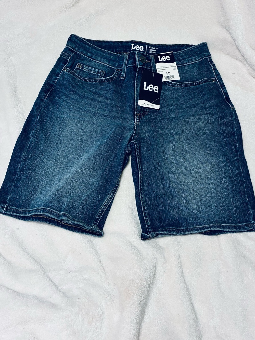 NWT Lee Midrise Bermuda Shorts Regular Fit Influx Size 8M
